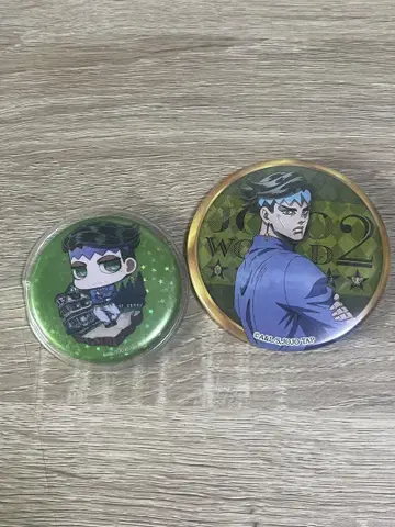 JOJO WORLD2 키시베 로한 캔뱃지 2종 세트