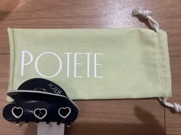 POTETE 3heart clip 네이비 헤어 클립