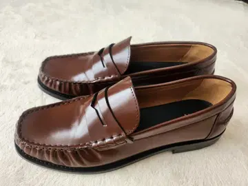 고져스 자라 브라운 가죽 로퍼 (24cm)