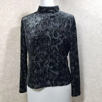 탈봇 벨로아 하이넥 티셔츠 P 블랙 u6742a