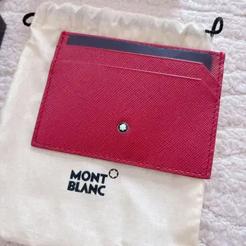 미사용 새상품! MONT BLANC 레드 카드 케이스 선물 유니섹스