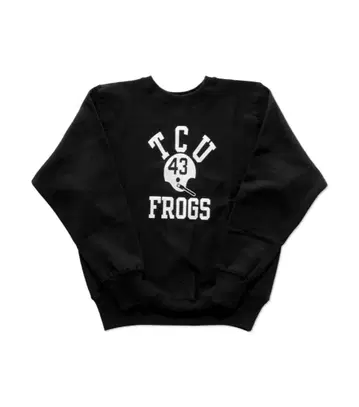 웨어하우스 TCU FROGS 맨투맨 S 블랙