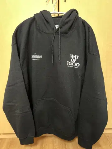 WAY OF TOKYO 블랙 후드티