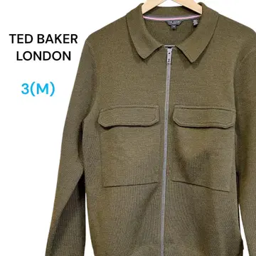 TED BAKER 니트 자켓 올리브 카키 집업 3
