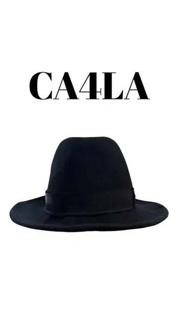 CA4LA 카시라 블랙 페도라 햇 57cm 일본제 중절모