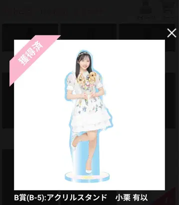 AKB48 오구리 유이 Official 스크래치 B상 아크릴 스탠드