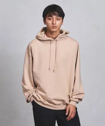 오라리 18AW 후드티 핑크 베이지