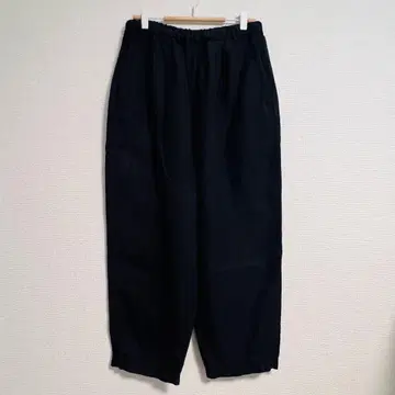 나카가와 마사시치 상점 린넨 팬츠 블랙