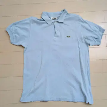 Lacoste 피케 셔츠 사이즈 4 라이트 블루 MADEinFrance