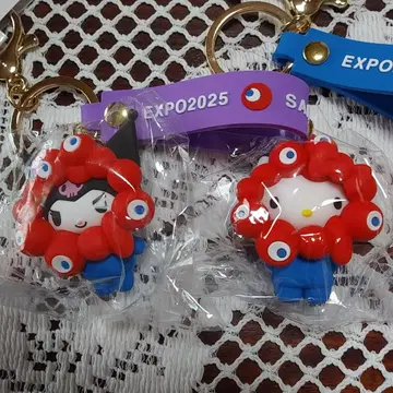 EXPO2025 산리오 밈쿠밈쿠 키링 키티 쿠로미