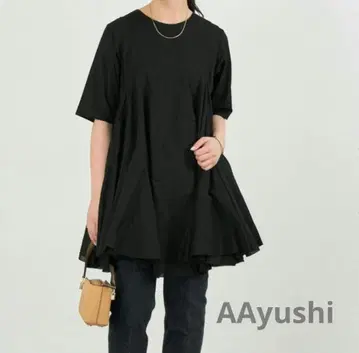 IENA AAYUSHI 볼륨 플레어 하프 슬리브 원피스
