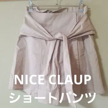 NICE CLAUP 리본 포함 숏 팬츠 M 스커트 스타일 여성용