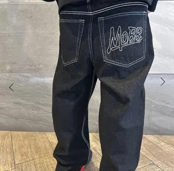 새상품급 MOBB FAT STITCH DENIM PANTS - 데님 S