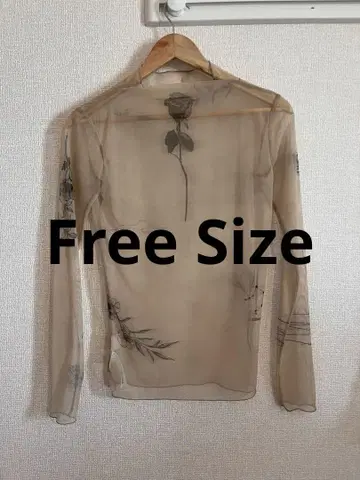 아메리빈티지 꽃무늬 시스루 긴팔 상의