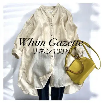 새상품급 Whim Gazette 윔 가젯 린넨 시어 셔츠 상의