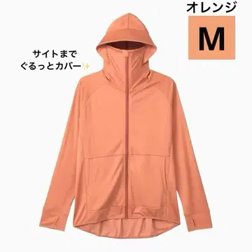 워크맨 쿨 UV 선쉐이드 후드티 오렌지 M