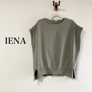 새상품급 IENA 올리브 그린 반팔 니트
