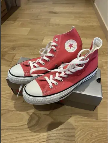 CONVERSE ALL STAR 레드 스니커즈 오라리 콜라보