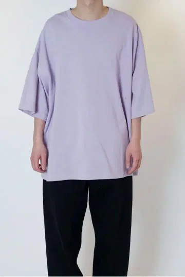 EVCON 와이드 S/S 티셔츠/라벤더