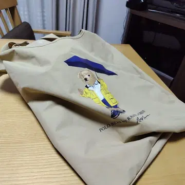 폴로 베어 에코백 레인백 랄프 로렌 미사용 새상품 베이지
