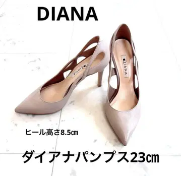 DIANA 다이애나 컷 디자인 펌프스 뮬 샌들 23cm 새상품급