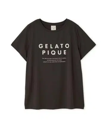 gelato pique [접촉 냉감] COOL 레이온 로고 티셔츠