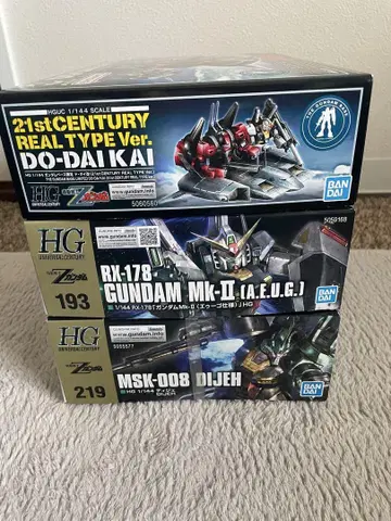 HG 건담 프라모델 세트 3개 디제, GUNDAM Mk-II, 도다이 개