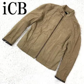 iCB 아이시비 지퍼 블루종 베이지 2 B9058