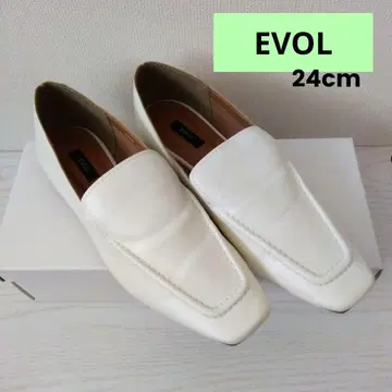 EVOL 화이트 슬립온 24cm