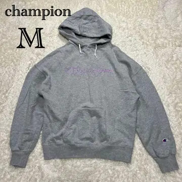 챔피온 후드티 루즈한 오버 사이즈 핑크 로고 M