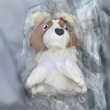 미개봉 새상품 그린 옐로우 컬러 사회 콜리플라워 봉제 인형 키링