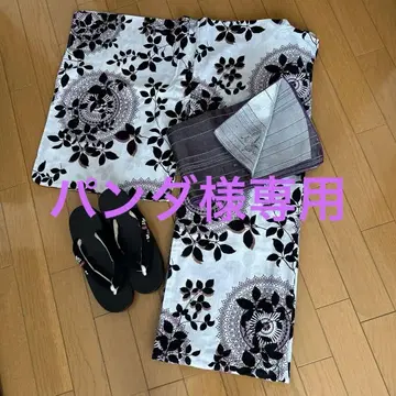 유카타, 오비, 일본 나막신 세트