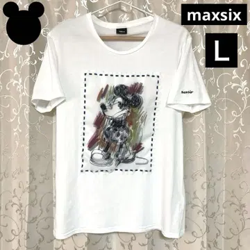 디즈니 미키마우스 티셔츠 화이트 L 일본제
