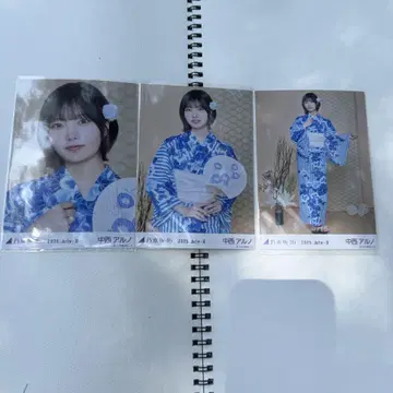 노기자카46 브로마이드 유카타 2025 3종 컴프 나카니시 아르노