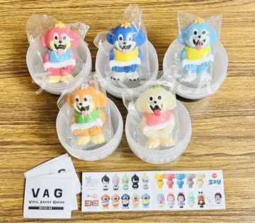 VAG43 Uluru 우루루 가챠 피규어 소프트 비닐 전 5종 컴프 세트