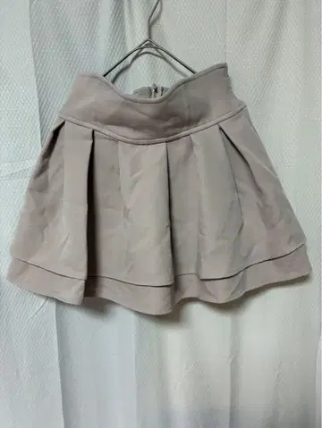 미셸 마카롱 슬림 레그 스커트 베이지 브라운