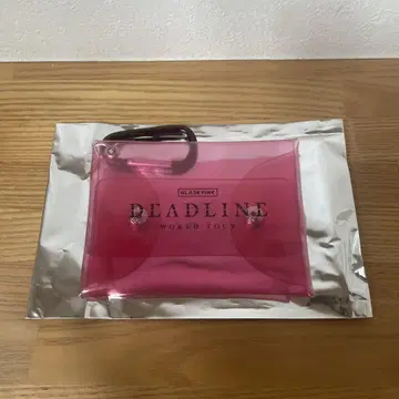 BLACKPINK DEADLINE POPUP 혜택 클리어 파우치 핑크