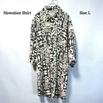 Hawaiian Shirt 알로하 셔츠 반팔 하와이안 타파 패턴 민족풍