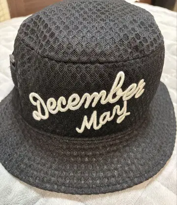 최신 미사용 DECEMBERMAY 메쉬 버킷 햇 블랙
