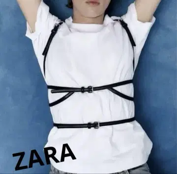 신상품 ZARA 하네스 벨트 서스펜더 벨트 블랙