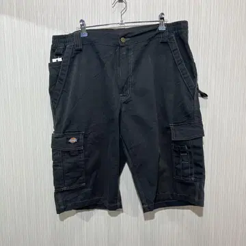 디키즈 블랙 카고 숏 팬츠 구제 의류 두꺼운 원단 00년대