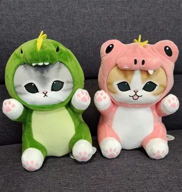 mofusand 해수욕장 고양이 BIG 봉제 인형 2종 세트 모프 샌드