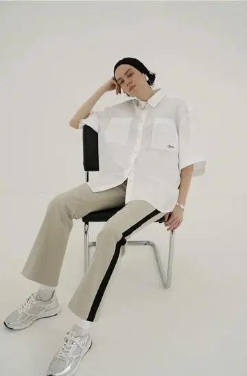 CLANE HIGH WAIST SIDE LINE PANTS 미사용 새상품