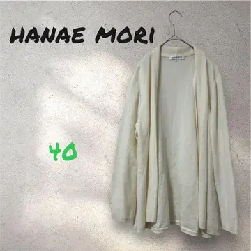 HANAEMORI 하나에모리 실크 혼방 버튼리스 가디건 40