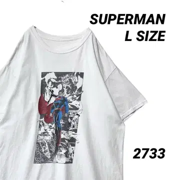 SUPERMAN 슈퍼맨 아메리칸 코믹스 그래픽 티셔츠 L 사이즈