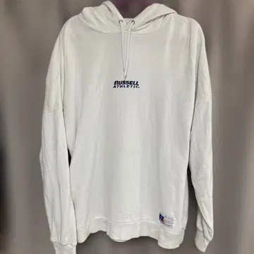 RUSSELL ATHLETIC 화이트 후드티 M
