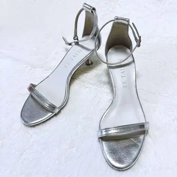 LE TALON 루타론 샌들 5cm 호소 스트랩 샌들 실버