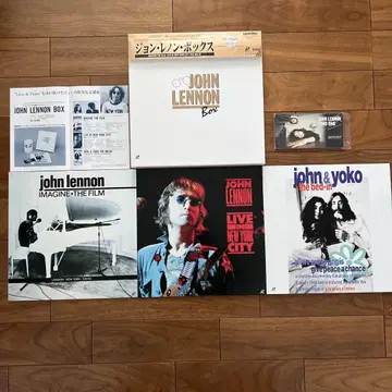 JOHN LENNON BOX 레이저 디스크 및 CD 싱글