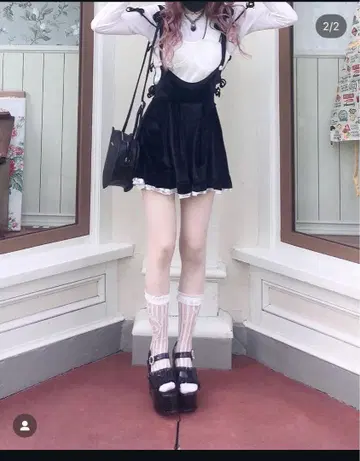 블랙 벨로아 리본 포함 보봉 21 bobon21 잔스카
