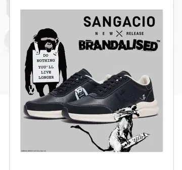 뱅크시 BLOW 'BRANDALISED' 스니커즈 25.5cm